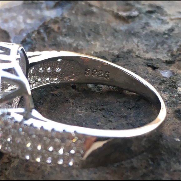 Sparkling Pink Heart 💓 Sapphire Ring Size 8 - Picture 7 of 7